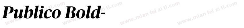 Publico Bold字体转换